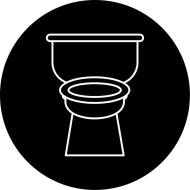 tuvalet ikonu vektör illüstrasyonu