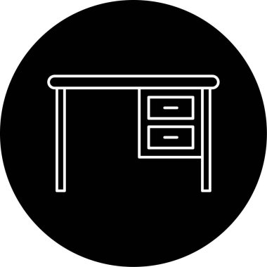 masa simgesi vektör illüstrasyonu