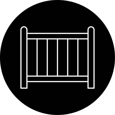 Beşik simgesi vektör illüstrasyonu