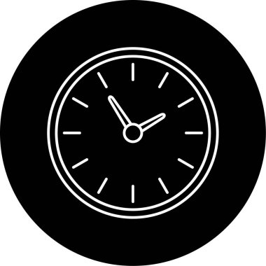 duvar saati simge vektör çizim