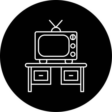 TV tablo simge vektör çizim