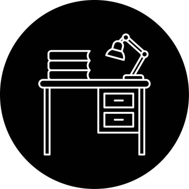 Tablo simgesi vektör illüstrasyonunu çalış