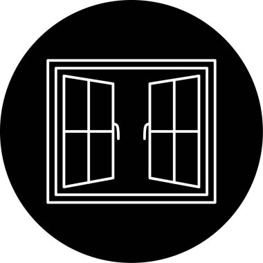 pencere simgesi vektör illüstrasyonu