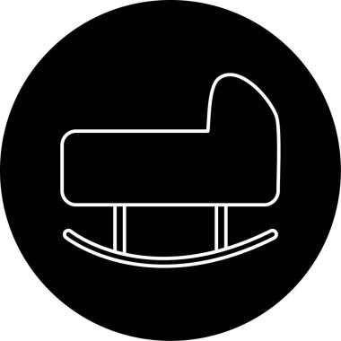 bebek yatağı ikon vektör illüstrasyonu