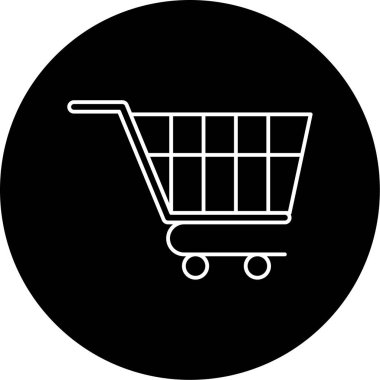 Sepet ikonu vektör illüstrasyonu