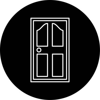 kapı simgesi vektör illüstrasyonu