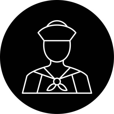 Sailor simgesi vektör çizimi