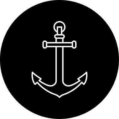 çapa simgesi vektör illüstrasyonu