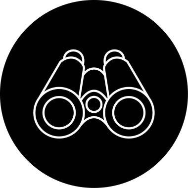 binoküler ikon vektör çizimi