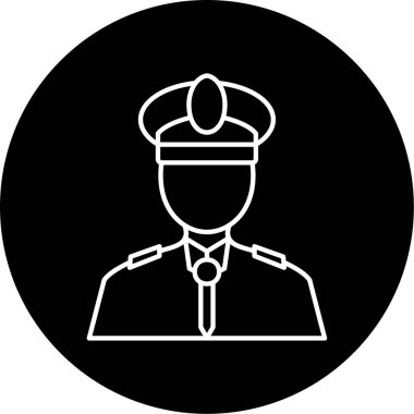 Kaptan simge vektör çizim