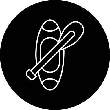 Kürek simge vektör çizim