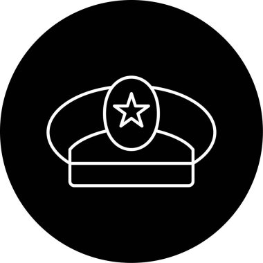 Kaptan kapsül ikonu vektör illüstrasyonu