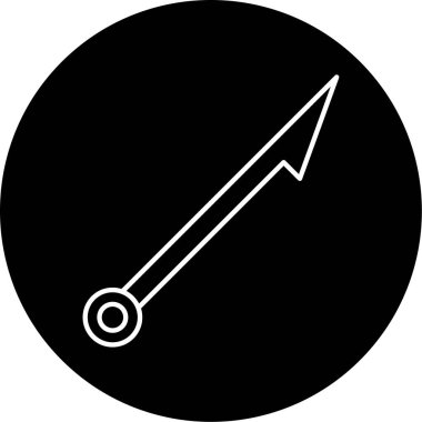 Zıpkın simgesi vektör illüstrasyonu