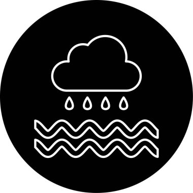 Hava durumu. Web simgesi basit tasarım