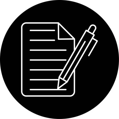 Belge simgesinin vektör illüstrasyonu