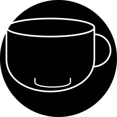 Bir fincan çay. Basit resimleme