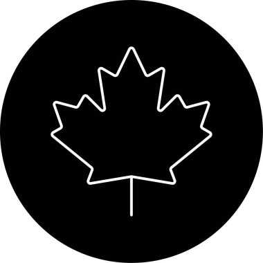 Akçaağaç yaprağı kutsal kişilerin resmi, vektör çizim