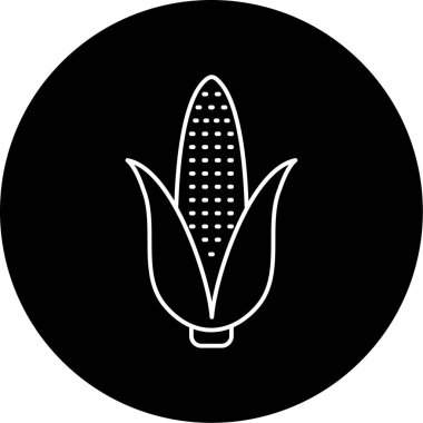 Mısır Vektörü Şekil Simgesi Tasarımı 