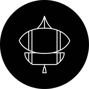 Uçurtma Vektörü Kabartma Simgesi Tasarımı 