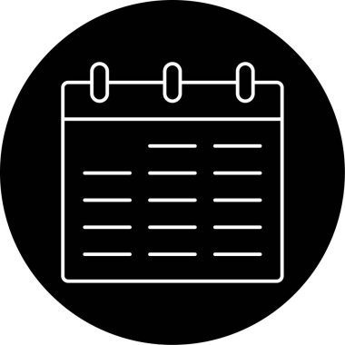 Takvim Vektörü Şekil Simgesi Tasarımı 