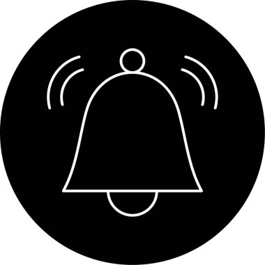 Çan Vektörü Şekil Simgesi Tasarımı 