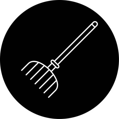 Pitchfork Vektör Şekil Simgesi Tasarımı 