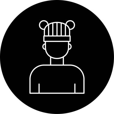 İnsan Vektörü Kabartma Simgesi Tasarımı 