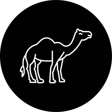 Deve Vektörü Şekil Simgesi Tasarımı 