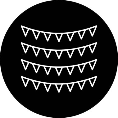 Çelenk Vektörü Kabartma Simgesi Tasarımı 