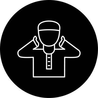  Adzan Vektör Şekil Simgesi Tasarımı 