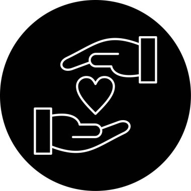 Bağış Vektörü Kabartma Simgesi Tasarımı 