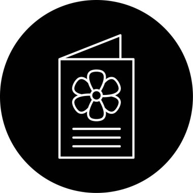 Tebrik Kart Vektörü Glyph Simgesi Tasarımı 