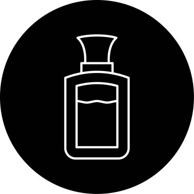 Parfüm Vektörü Kabartma Simgesi Tasarımı 