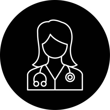 Doktor Vektör Şekil Simgesi Tasarımı 