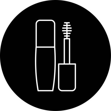 Mascara Vektör Şekil Simgesi Tasarımı 
