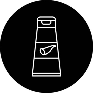 Organik Ürün Vektörü Glyph Simge Tasarımı 