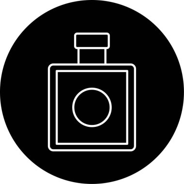 Parfüm Vektörü Kabartma Simgesi Tasarımı 