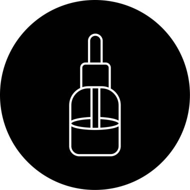 Organik Yağ Vektörü Kabartma Simgesi Tasarımı