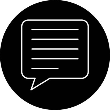 İleti Vektörü Şekil Simgesi Tasarımı