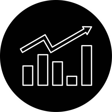 Borsa Uygulama Vektörü Glyph Simgesi Tasarımı