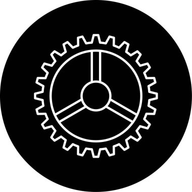 Ayarlar Vektör Kabartma Simgesi Tasarımı