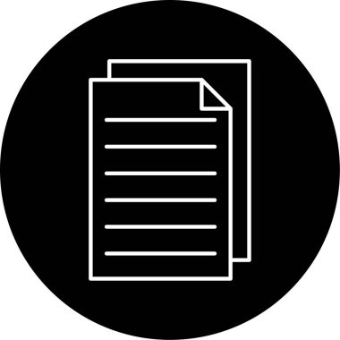 Sayfa Vektörü Şekil Simgesi Tasarımı