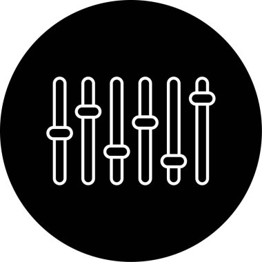 Ekolayzır Vektör Şekil Simgesi Tasarımı