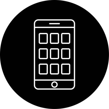 Uygulama Vektörü Şekil Simgesi Tasarımı