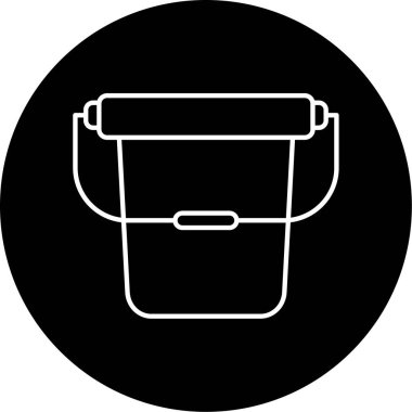 Bucket Vector Glyph Icon Design