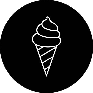  Dondurma Vektörü Kabartma Simgesi Tasarımı