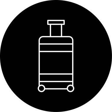  Bagaj Vektörü Kabartma Simgesi Tasarımı