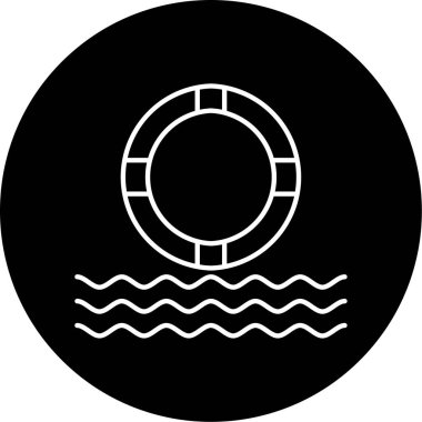 Yüzen Vektör Kabartma Simgesi Tasarımı