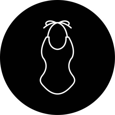  Yüzme Giysisi Vektör Sembol Tasarımı