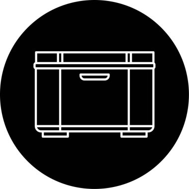 Dondurucu Vektör Kabartma Simgesi Tasarımı